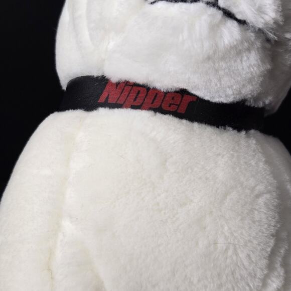 Vintage Dakin RCA Dog Plush Nipper White Black Puppy Stuffed Animal Toy 11" 1992 - Picture 3 of 11